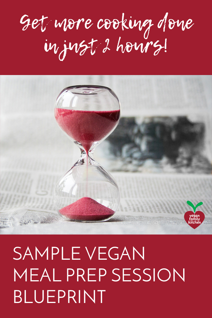 Sample vegan meal prep session blueprint
