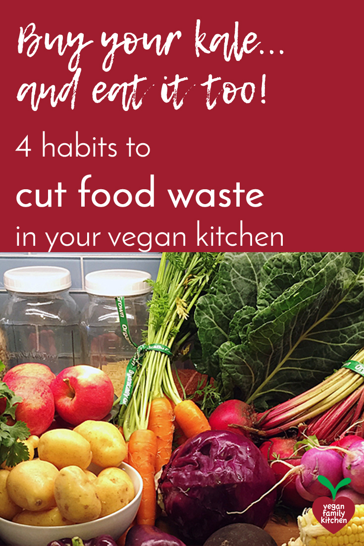 how to cut food waste vegan PINTEREST