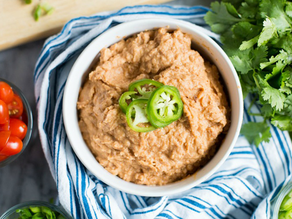 Vegan batch cooking recipes My Plant-Based Family refried beans