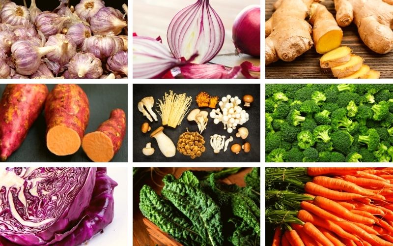 Vegan grocery list - Vegetables - Feature