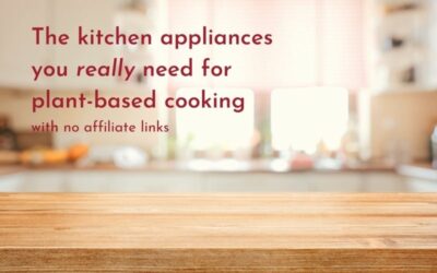 The 3 most useful kitchen appliances for plant-based cooking (no affiliate links!)