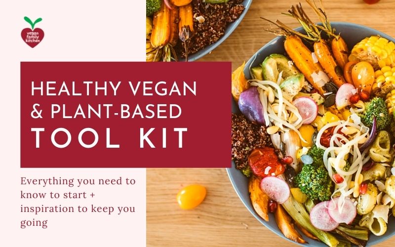 Healthy vegan plant-based starter kit