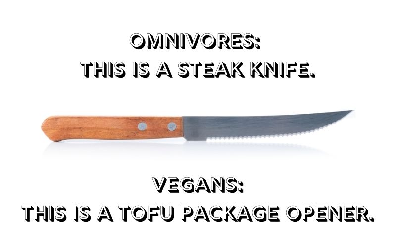 Tofu package opener - How to buy a knife