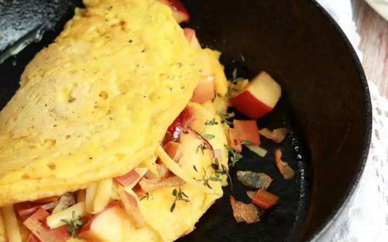 Replace eggs - Vegan Larder's vegan omelette with chickpea flour