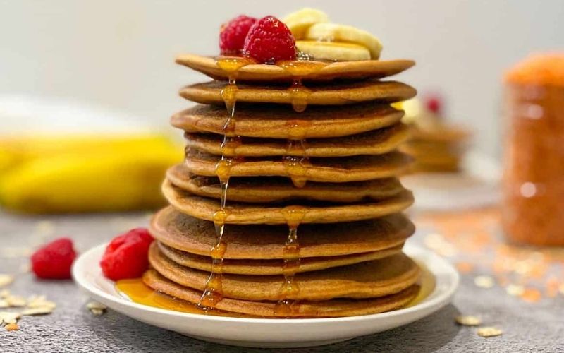 Replace eggs - This Healthy Kitchen - Banana lentil pancakes