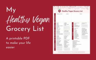 Healthy vegan grocery list printable (a PDF you can download)