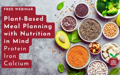 Webinar: Healthy vegan meal planning with protein, iron, and calcium in mind